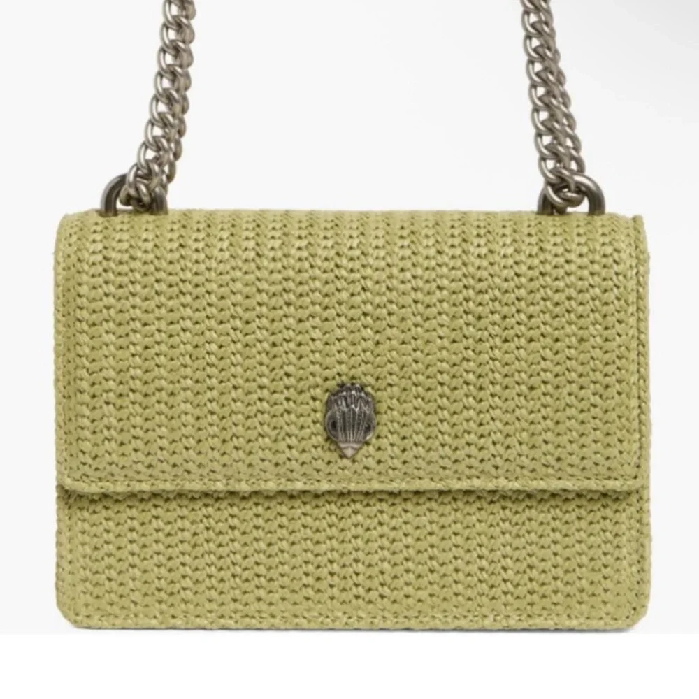 Kurt Geiger London Elegant raffia woven Crossbody Bag! NWT! NEW IN BOX! - Picture 5 of 9